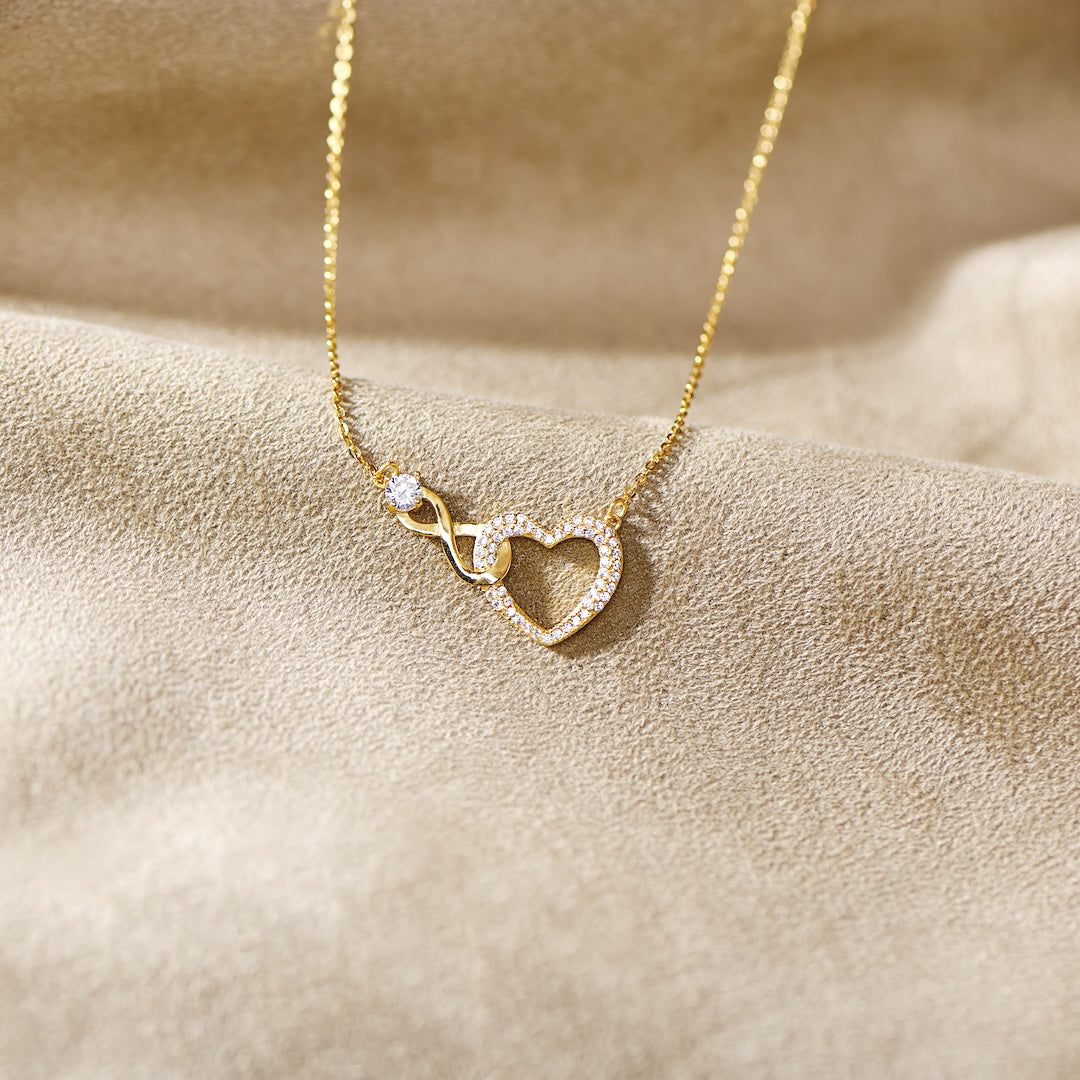 TO MY LOVING SISTER - INFINITY HEART NECKLACE