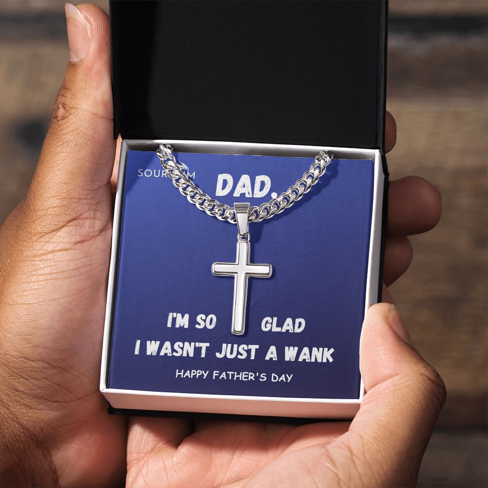 Dad, I Am So Glad/ Personalized  Cross Chain