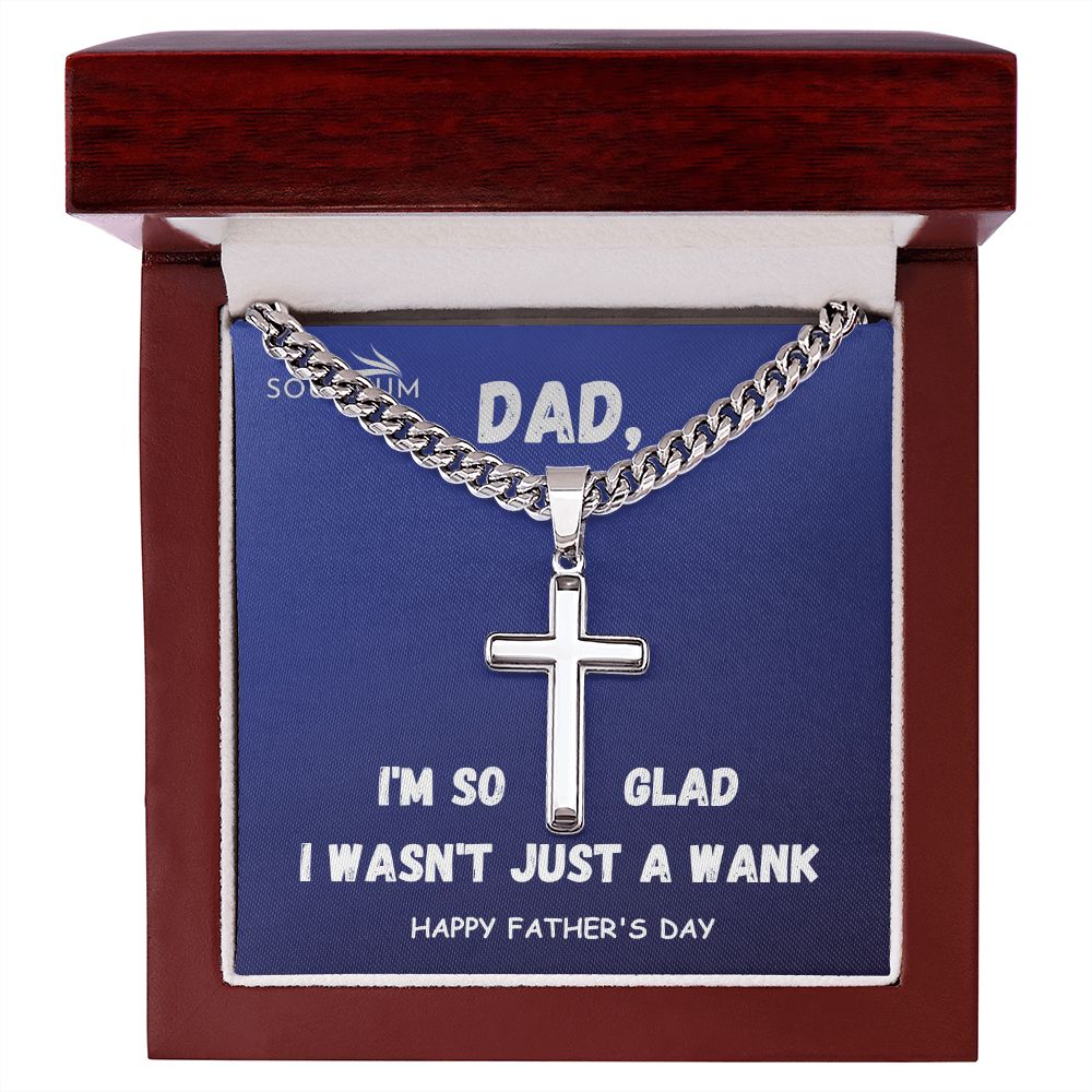 Dad, I Am So Glad/ Personalized  Cross Chain