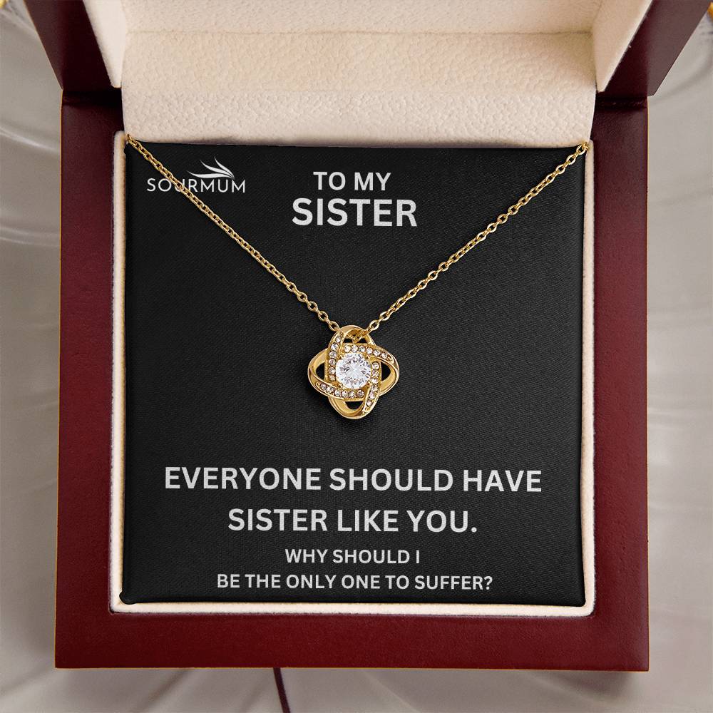 Best Sister - Love Knot Necklace