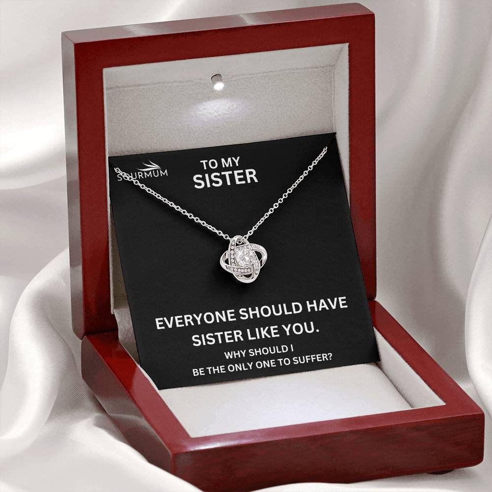 Best Sister - Love Knot Necklace