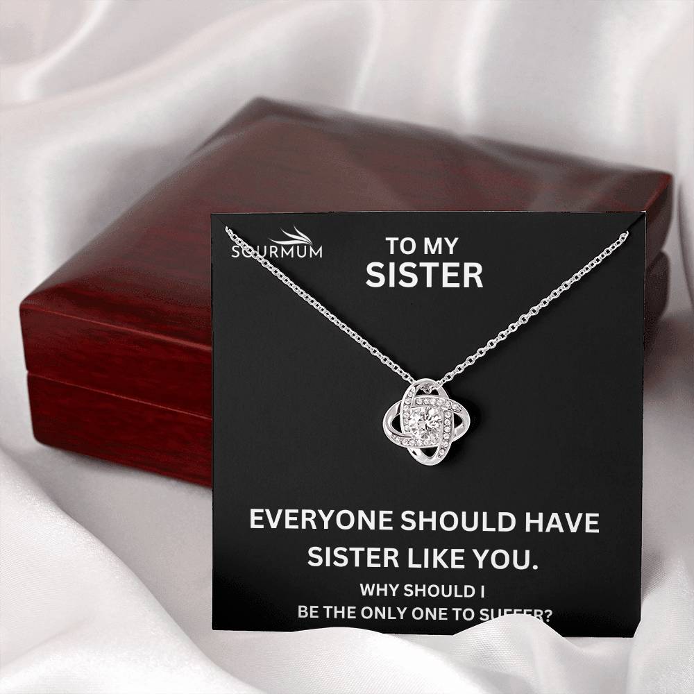 Best Sister - Love Knot Necklace