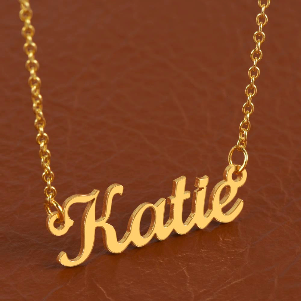 ON THE DAY YOU WERE BORN - Custom Name Necklace