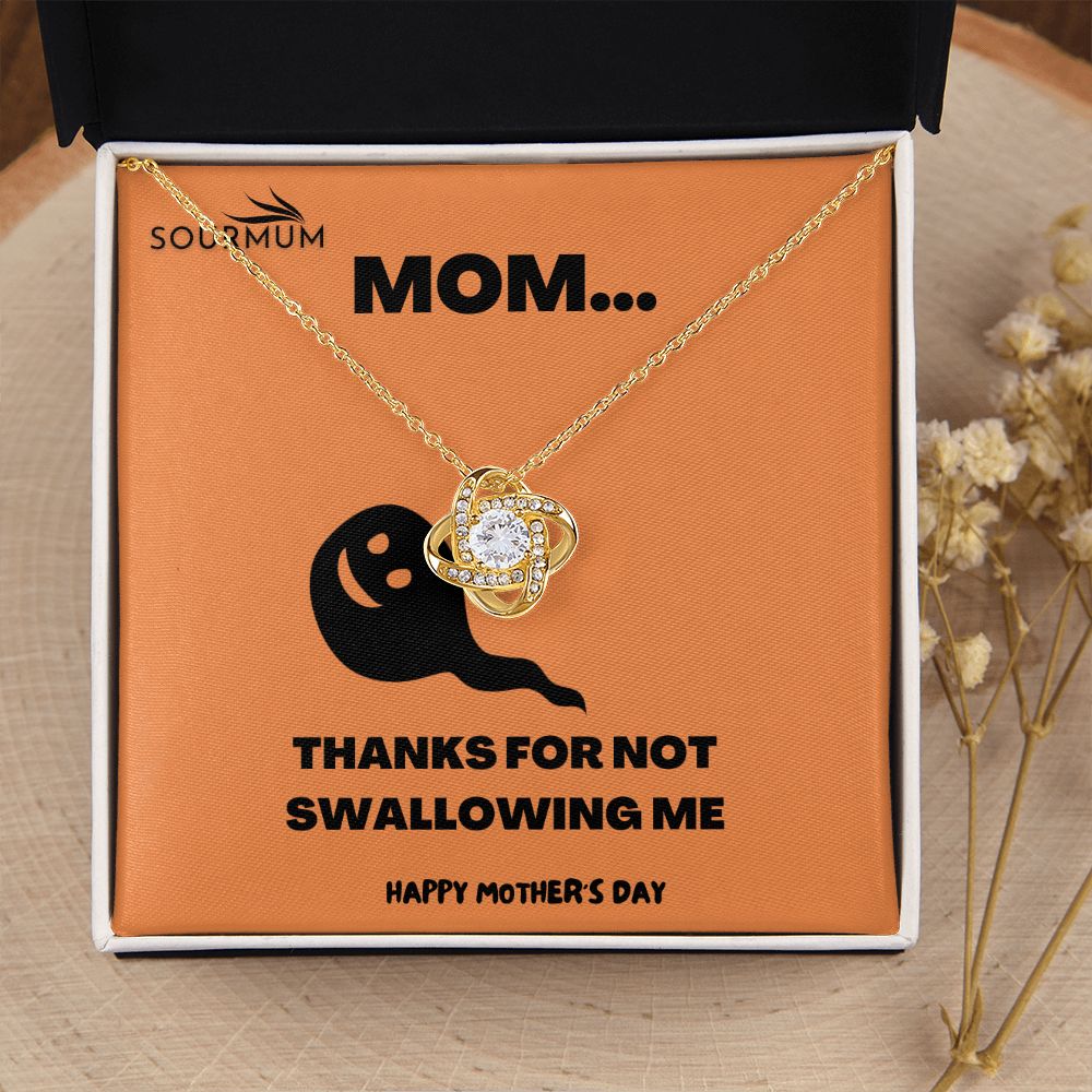 Thanks Mom /  Love Knot Necklace