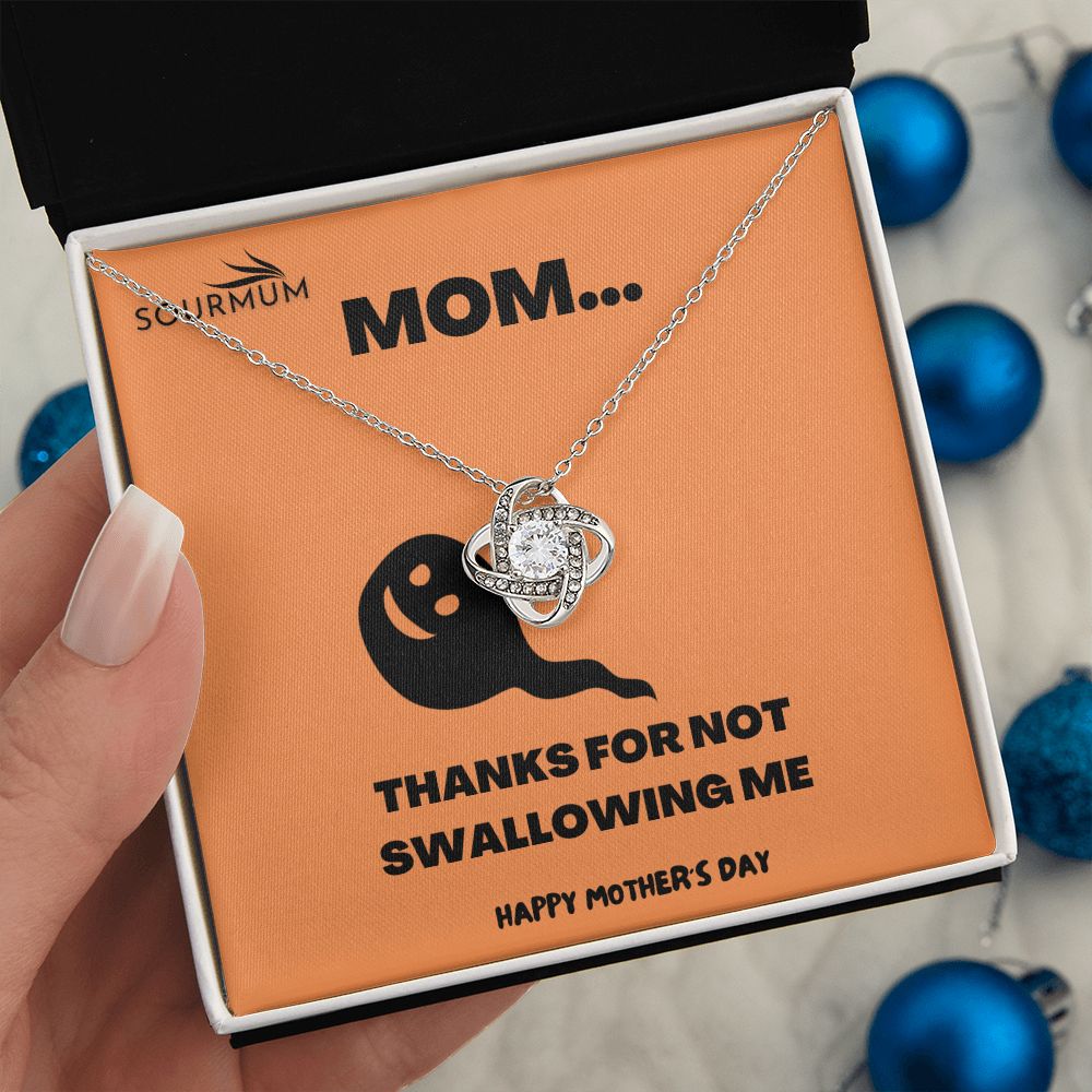 Thanks Mom /  Love Knot Necklace