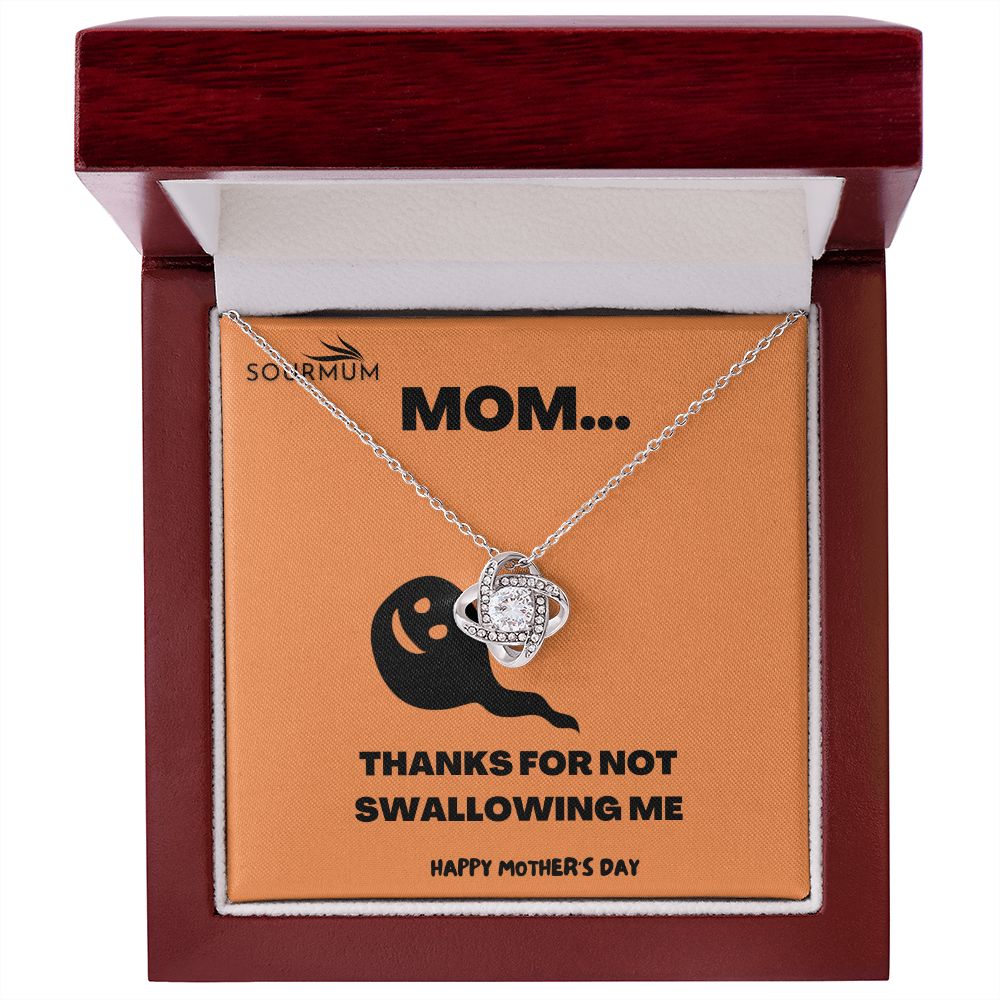 Thanks Mom /  Love Knot Necklace