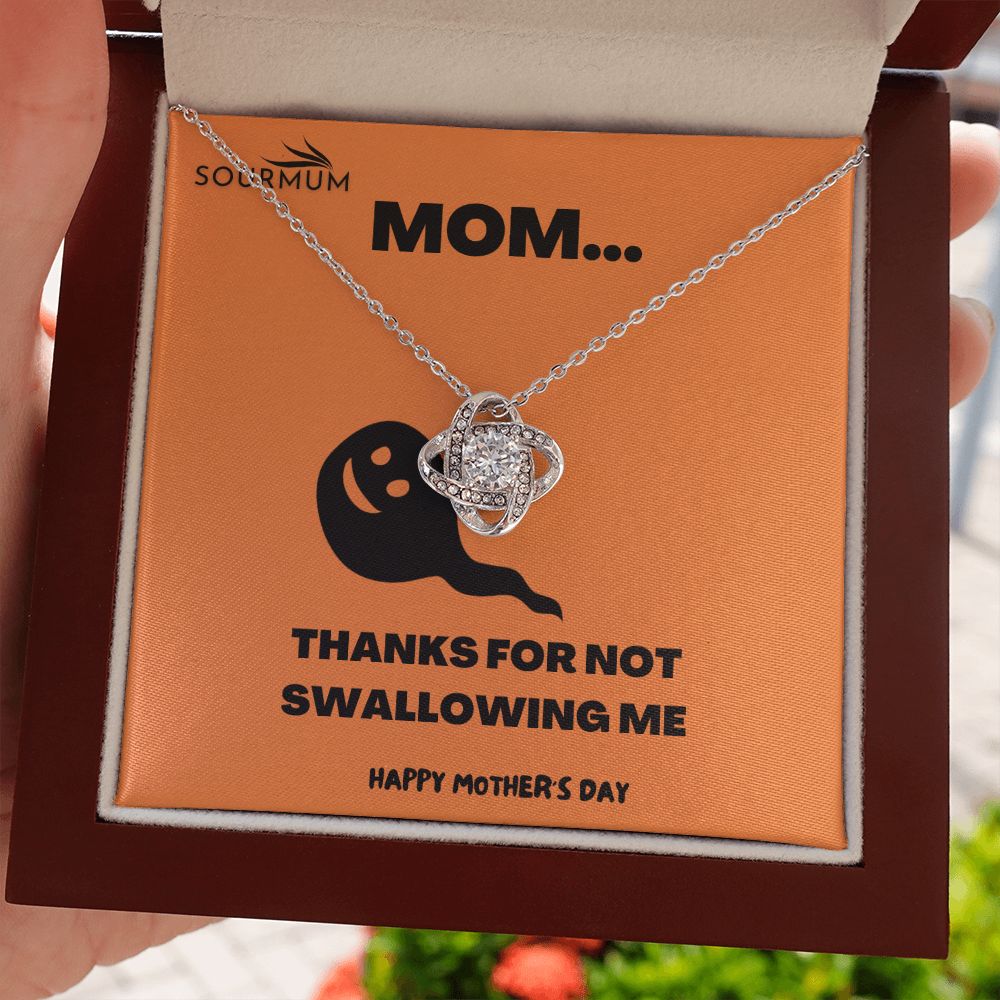 Thanks Mom /  Love Knot Necklace