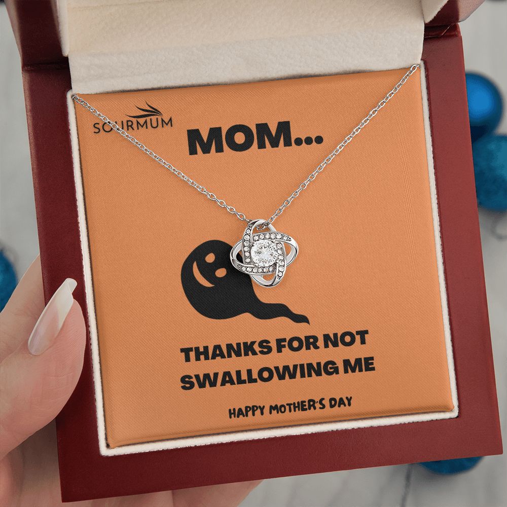 Thanks Mom /  Love Knot Necklace